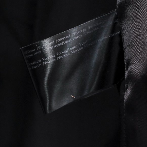 Cinzia Rocca Black Wool Coat - Picture 9 of 11